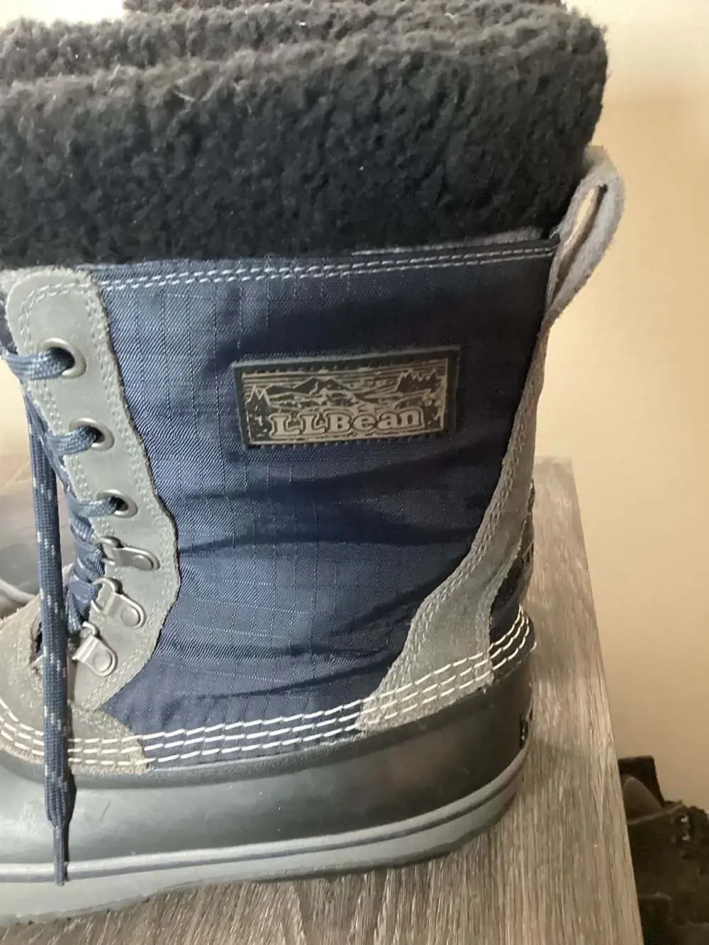 L.L. Bean Men's Insulated Waterproof Snow Boots, Blue/Black